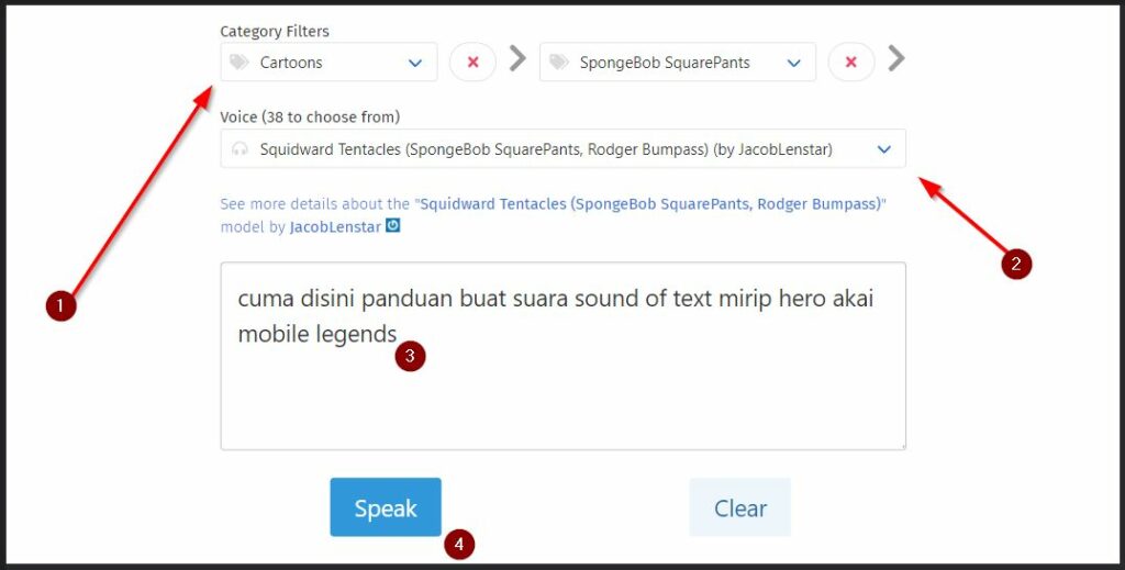 Sound of text wanita cantik bahasa indonesia