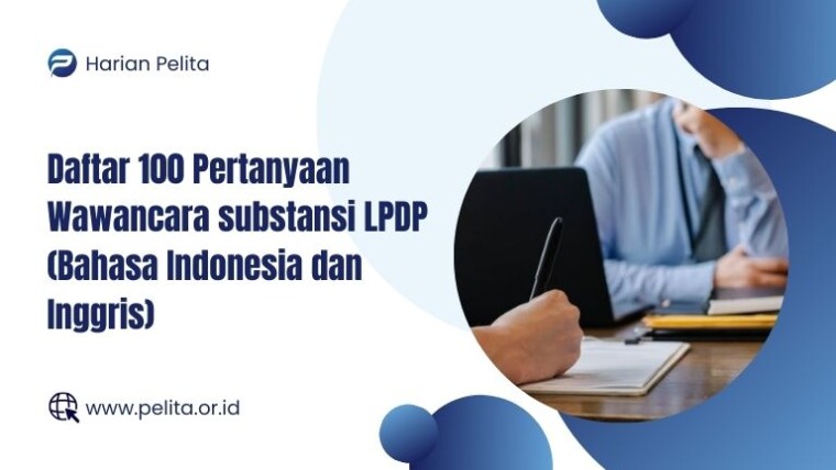 Cover Daftar 100 Pertanyaan Wawancara Substansi Lpdp (bahasa Indonesia dan inggris)